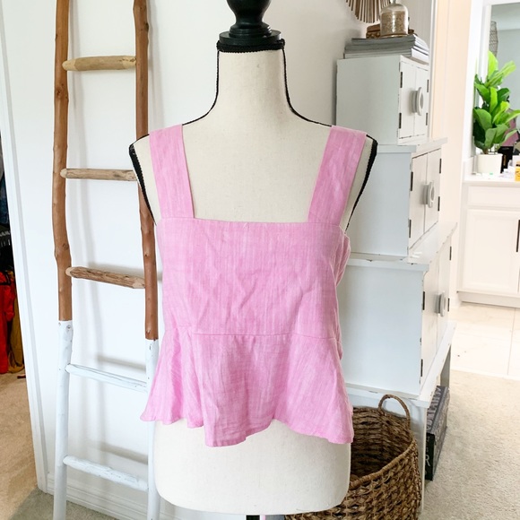 The Impeccable Pig Tops - The Impeccable Pig Pink Tie- Back Top